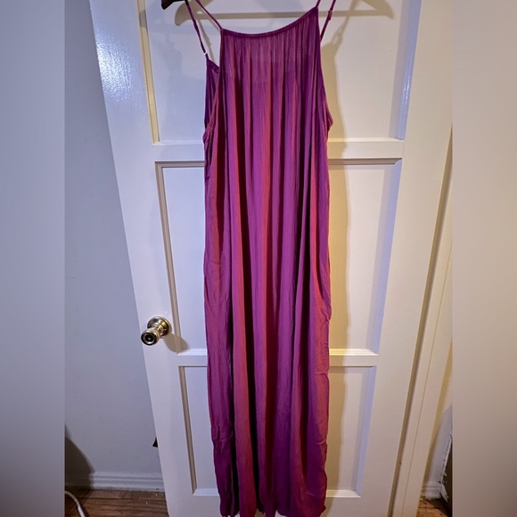 LONG SUMMER DRESS - Fuchsia/Purple XL - Picture 1 of 4